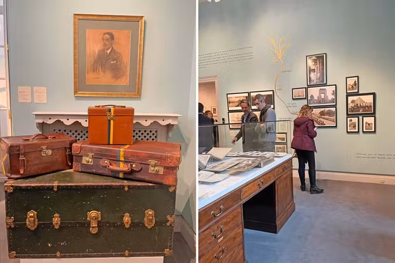 maletas del duque de alba y sala del Palacio de Liria