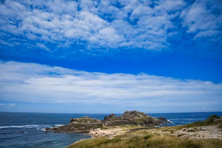Yacimiento de Castro Baroña en A Coruña.