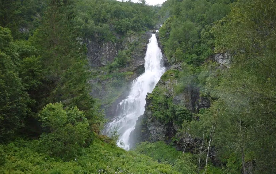 Vistas desde el Tren de Flåm.
