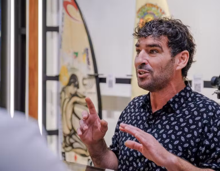 Jesús Dionis, Tato, ha sido el impulsor de la Capilla del Surf.