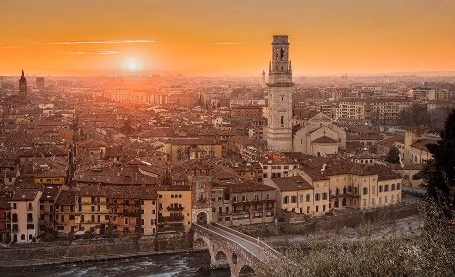 atardecer en verona