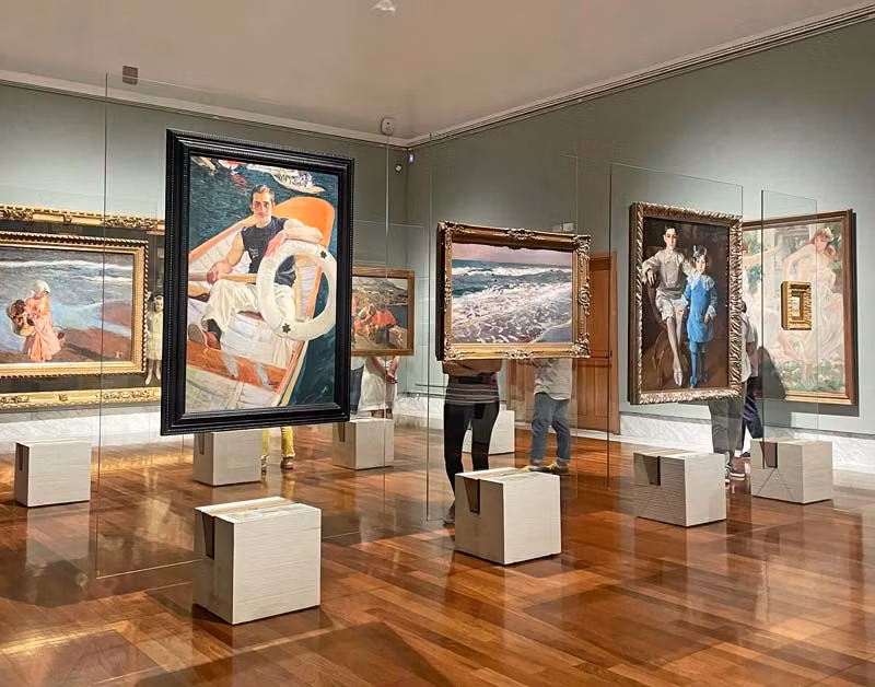 cuadros de Sorolla de la exposición Masaveu