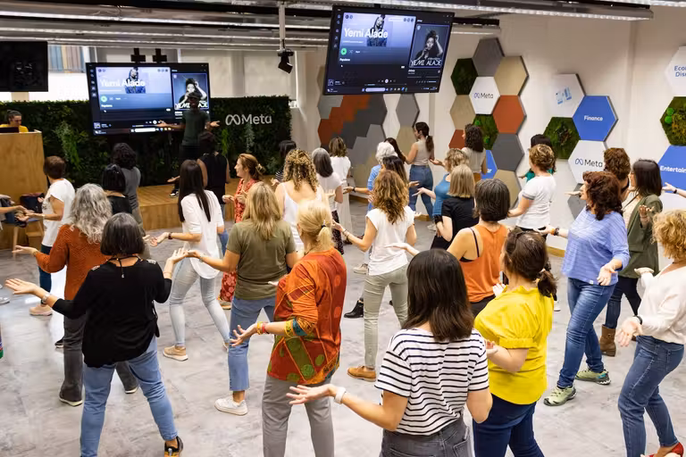 Clase de baile Afrobeats.