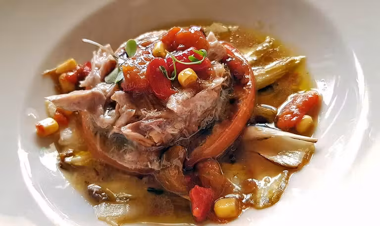 Perdiz escabechada del restaurante La Muralla.