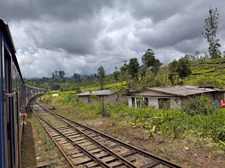 Tren entre Kandy y Ella.
