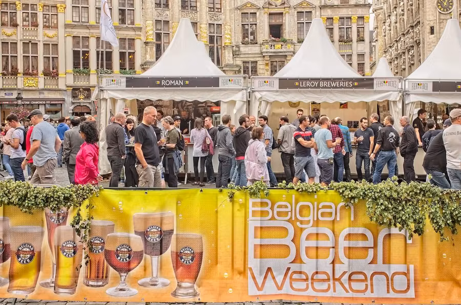 Puestos de la Belgian Beer Weekend.
