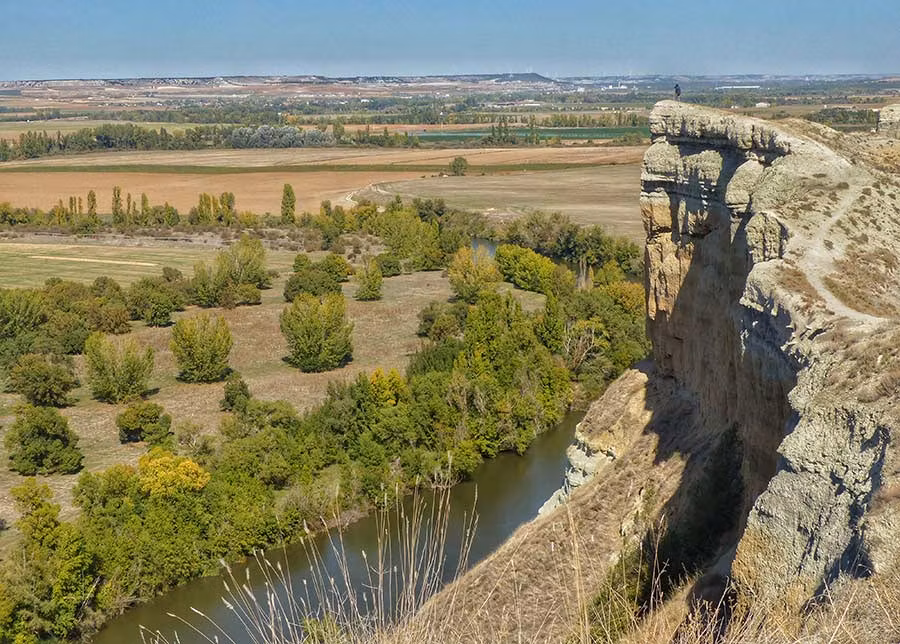 paisaje de los cortados del pisuerga
