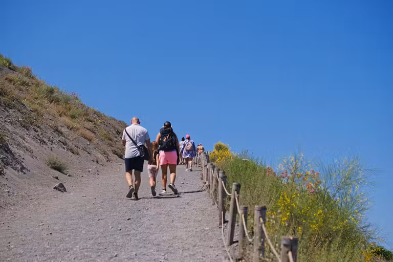 Ruta del Gran Cono del Vesubio.