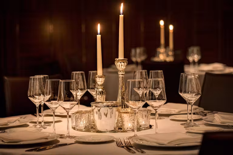 Mesa de gala en el hotel Urban.