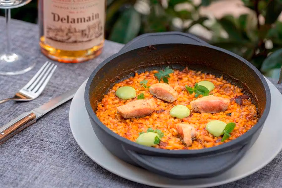 Arroz al horno con codorniz ortolans de LaKasa.