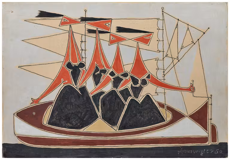 Óscar Domínguez ‘Femmes sur un Bateau’, 1950.