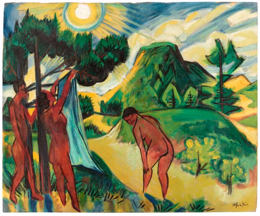 verano en nidden pechstein expresionismo aleman thyssen