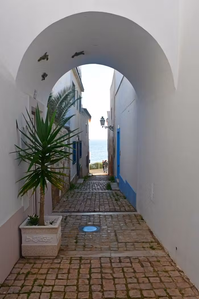 Calle del casco histórico de Albufeira.