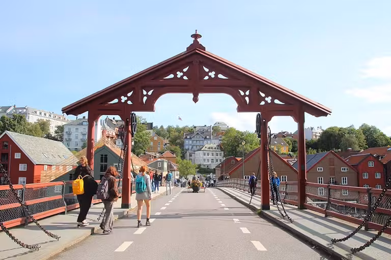 Puente Viejo de Trondheim (Noruega).