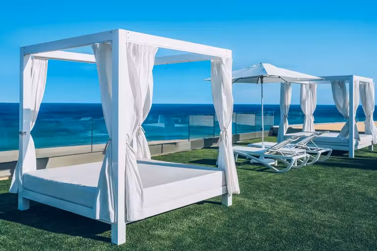 Camas balinesas disponibles para los clientes que eligen la opción Star System.