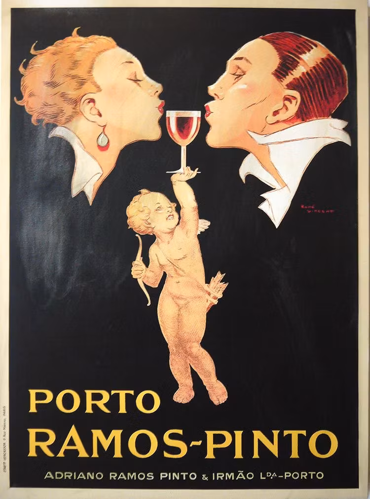 Cartel de la bodega Ramos Pinto.