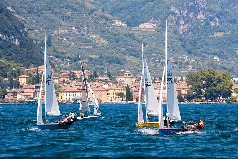 Veleros en Riva del Garda.