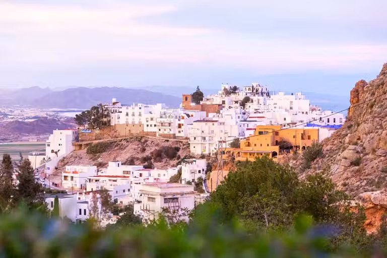 Mojácar al atardecer.