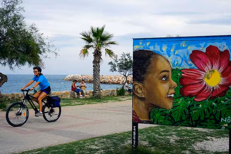 Recycl’Art en el paseo marítimo de Argelès-sur-Mer.