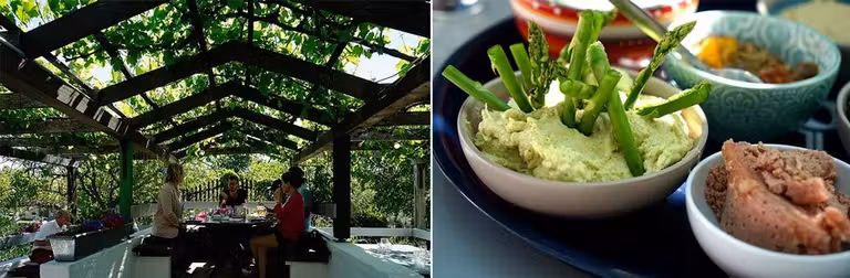 Buen ambiente y rica gastronomía en el restaurante Heurigen Sandhofer de Purbach. Imprescindible de Burgerland