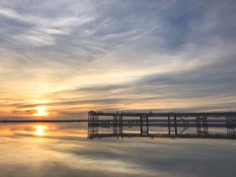 puesta de sol en Huelva