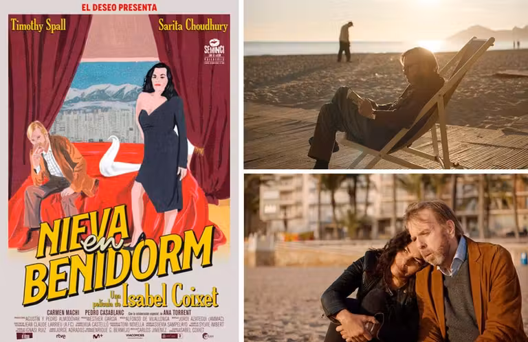 Playa de Poniente, escenario de ‘Nieva en Benidorm’.