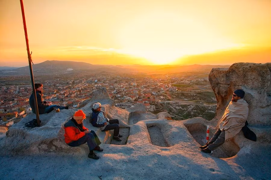 vistas desde el castillo de Uchisar