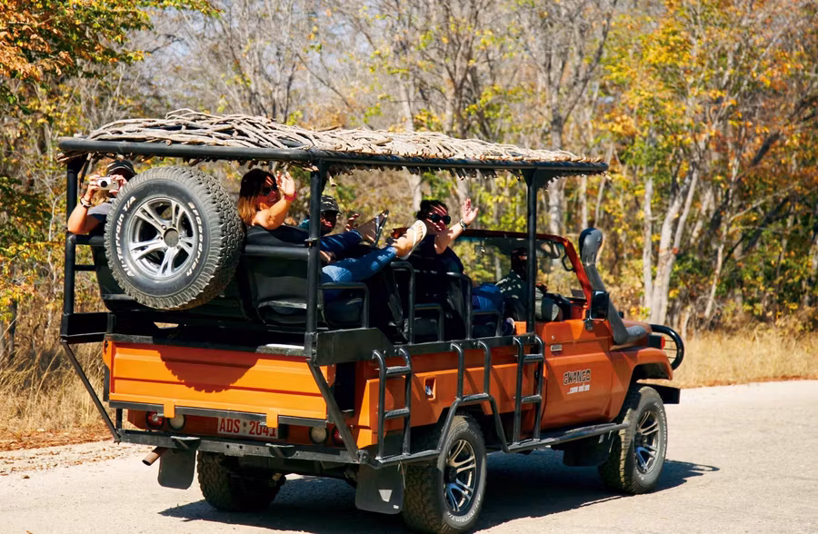 coche de safari en Zimbabue