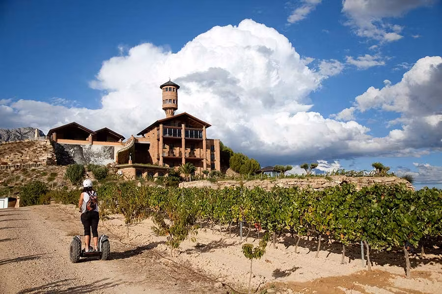 A la fresca de las bodegas en La Rioja Alavesa