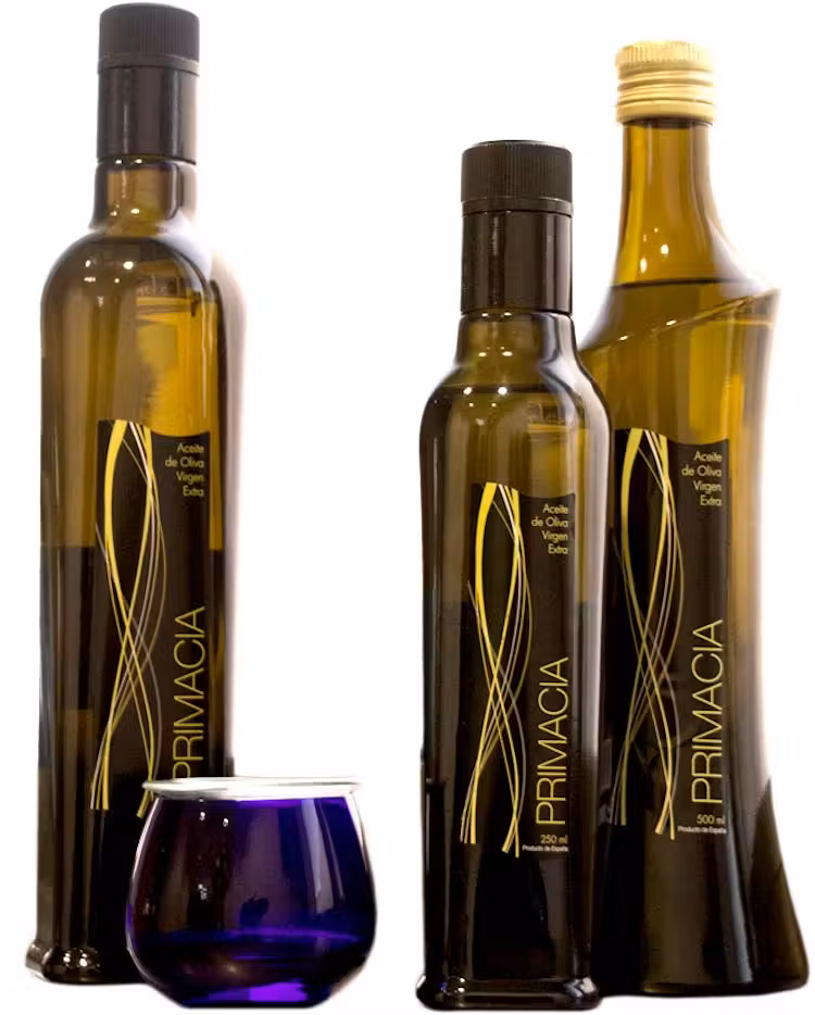 Primacía, aceite de oliva virgen extra.