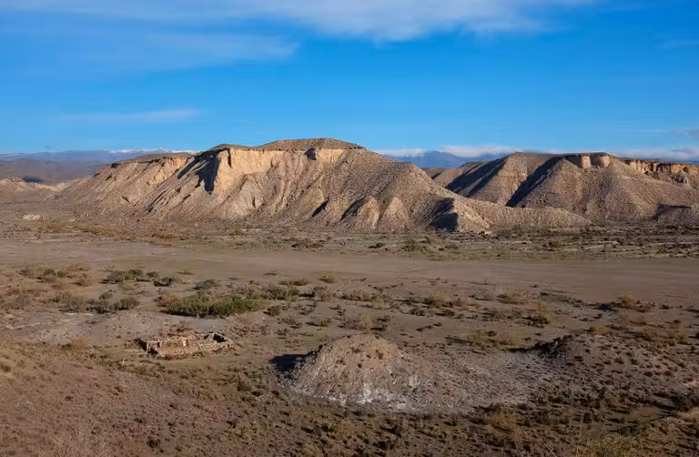 Paisaje del desierto de Tabernas de Almería