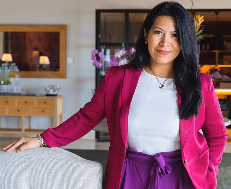 laura soruco, terraza abama