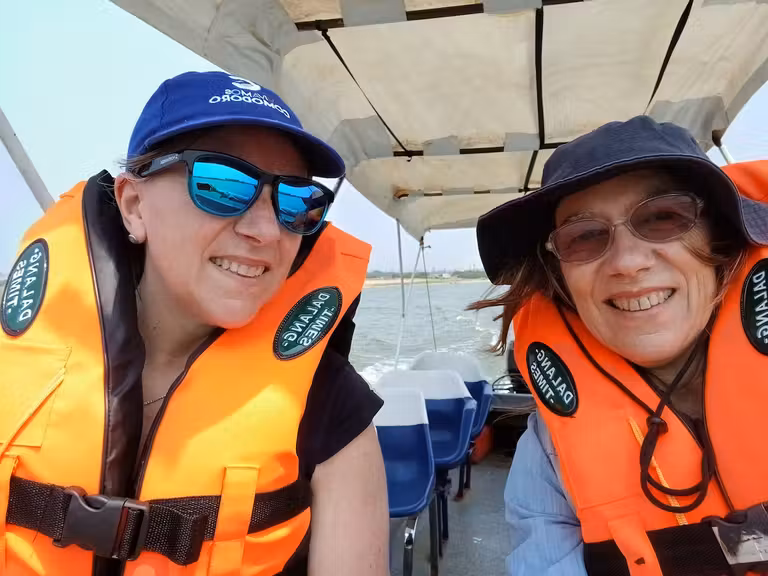 Divertida excursión en lancha.