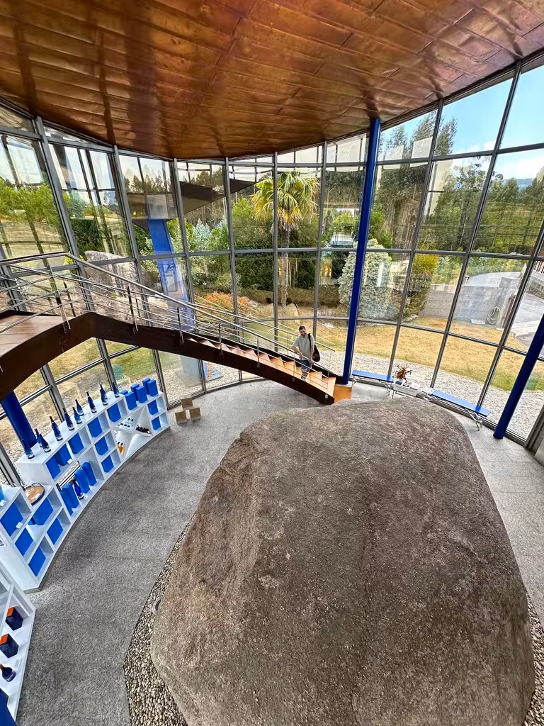 Interior de la bodega Mar de Frades.