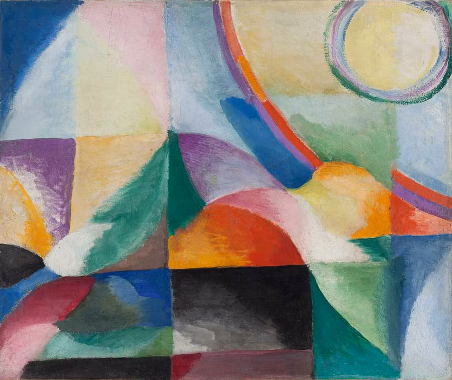 obra de la exposicion los sincormistas del Museo Thyssen de Madrid