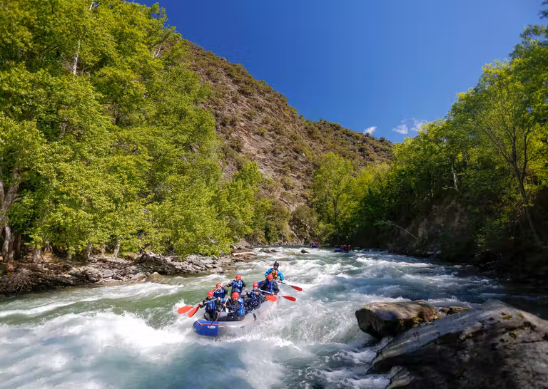 Rafting en el río Noguera Pallaresa. © Oriol Clavera/Archivo ARA Lleida