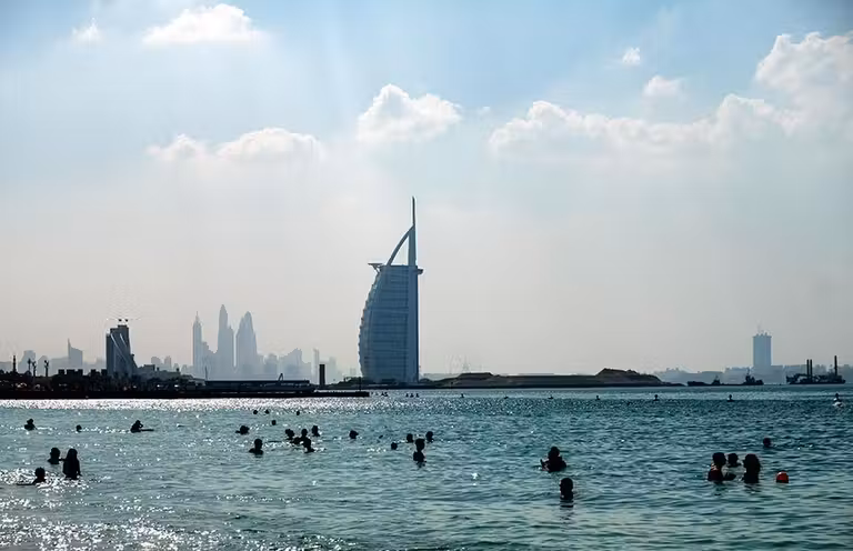 kite beach dubai, burj al arab dubai