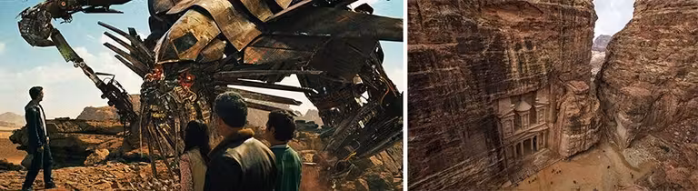 Transformers, rodaje en Petra.
