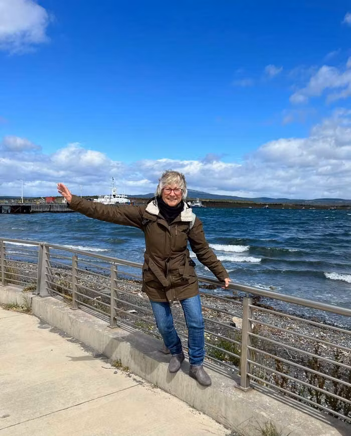 Sania Jelic en la Patagonia argentina.