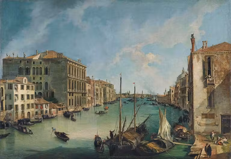 ‘El Gran Canal desde San Vío’, Venecia de Canaletto