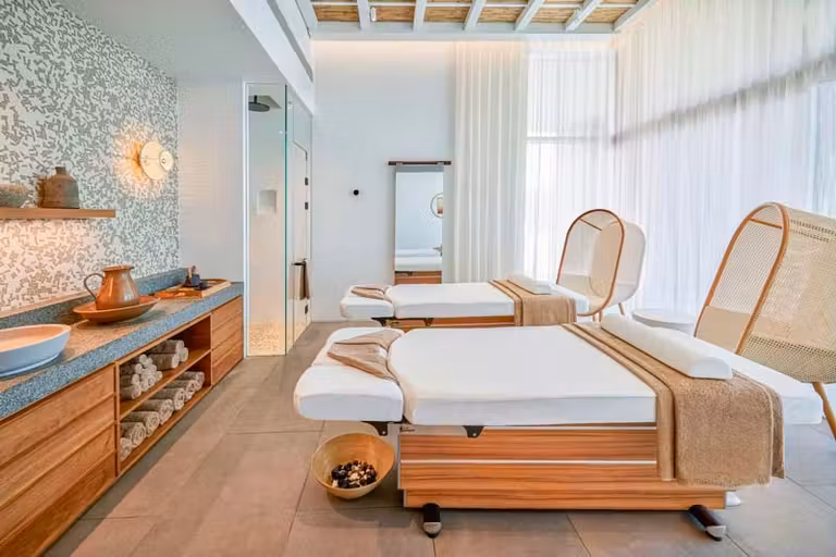 sala de tratamientos del spa del W Costa Navarino