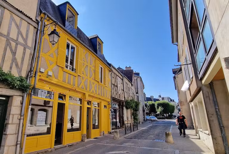 Casas medievales de la Rue Bourbonnoux, en Bourges