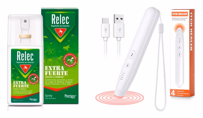 relec extrafuerte y bolígrafo térmico para mosquitos