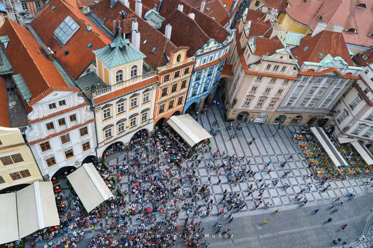 Plaza de la Ciudad Vieja de Praga.