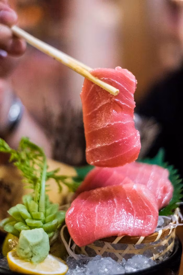 sashimi de atún