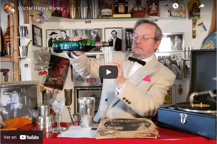 Coctel Hanky Panky dedicado a ada coleman