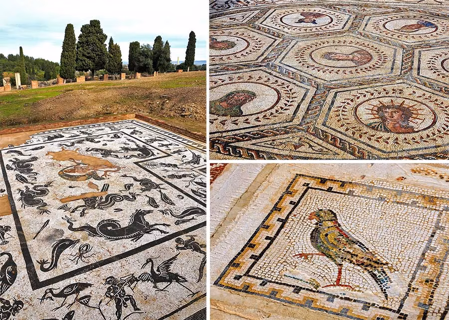 mosaicos italica, excursion sevilla