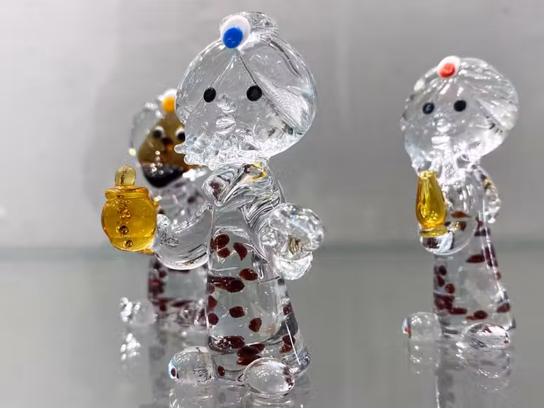 Reyes magos con granates en su interior del Museo de Belenes en miniatura.