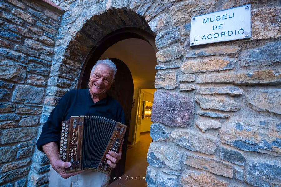 Artur Blasco, Accordion Museum, Arseguel Village, Cadi-Moixero Natural Park, Alt Urgell, Lleida, Catalunya, Spain