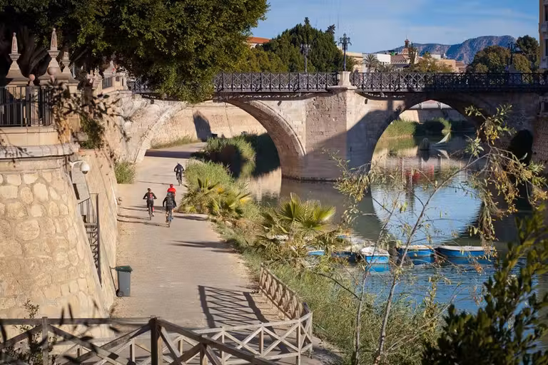 paseo ciclismo rio segura murcia